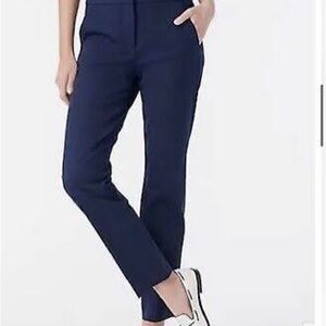 J. Crew Blue Ankle Cropped Pants Tailored Slim Fit